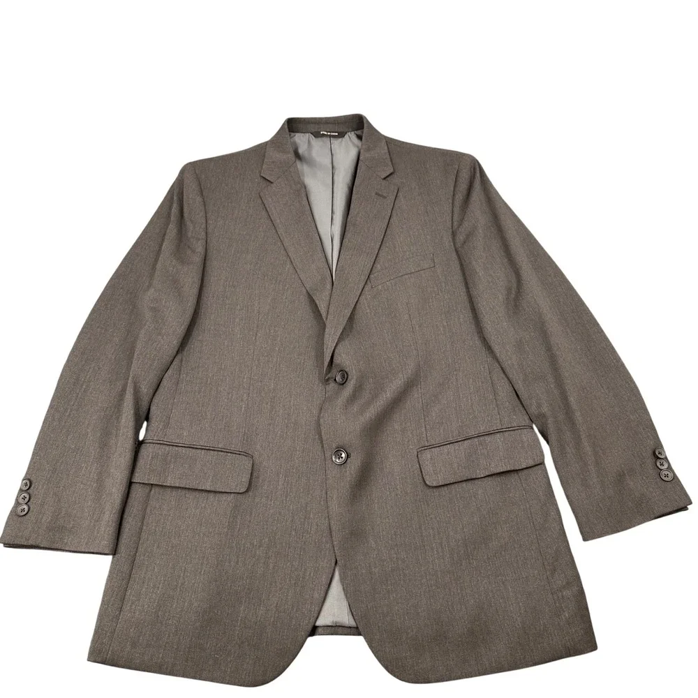 Banana Republic Sport Coat 44R Tailored Fit Cerruti Italian Wool Gray Y2K Formal